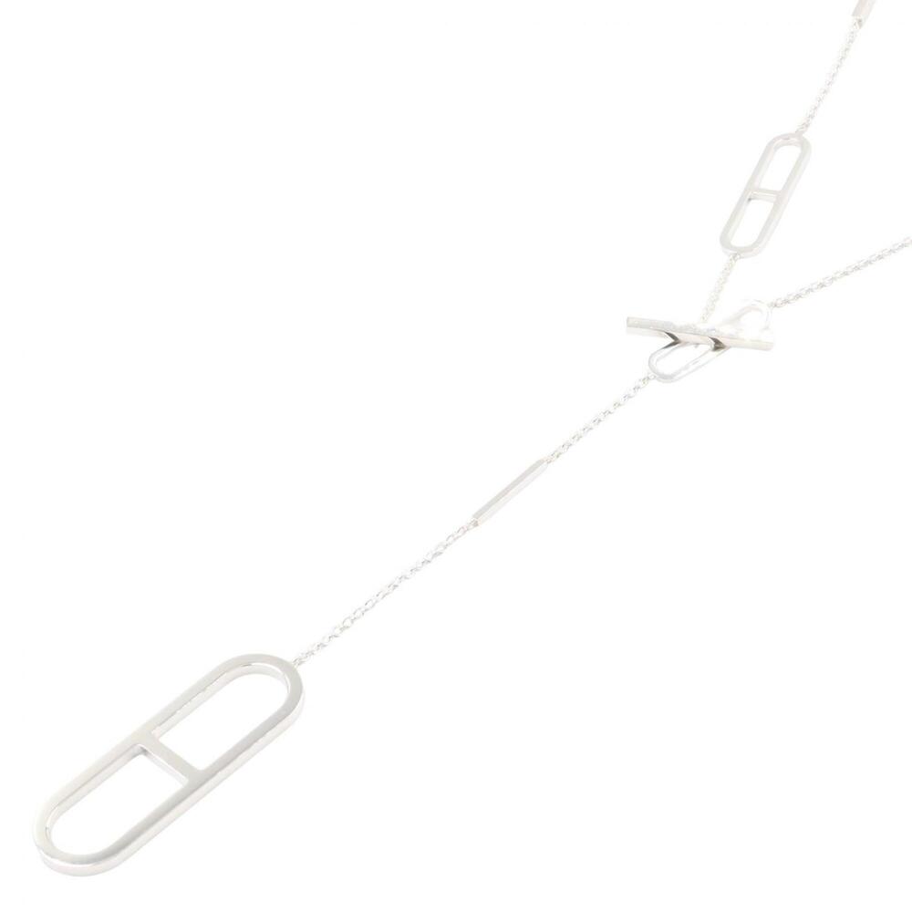 HERMES Silver Necklace